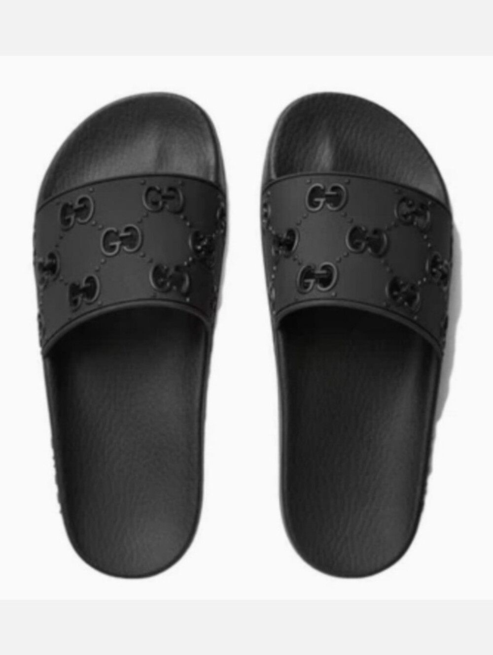 NWOB Gucci GG Embossed Rubber Pool Slide Sandals - Picture 8 of 9